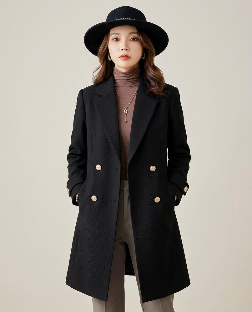 Lulus Secrets - Rosen | Double-Breasted Textured Coat Women