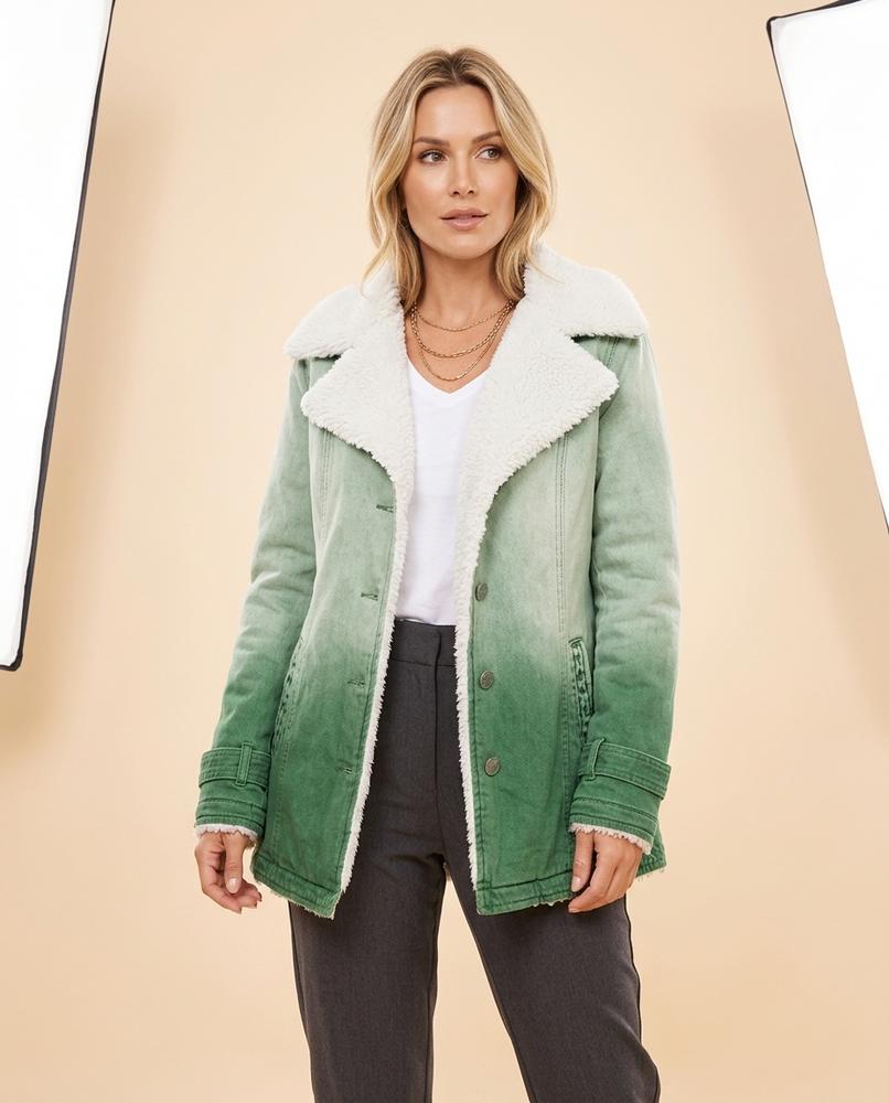 Lulus Secrets - Nover | Sherpa-Lined Ombré Coat Women