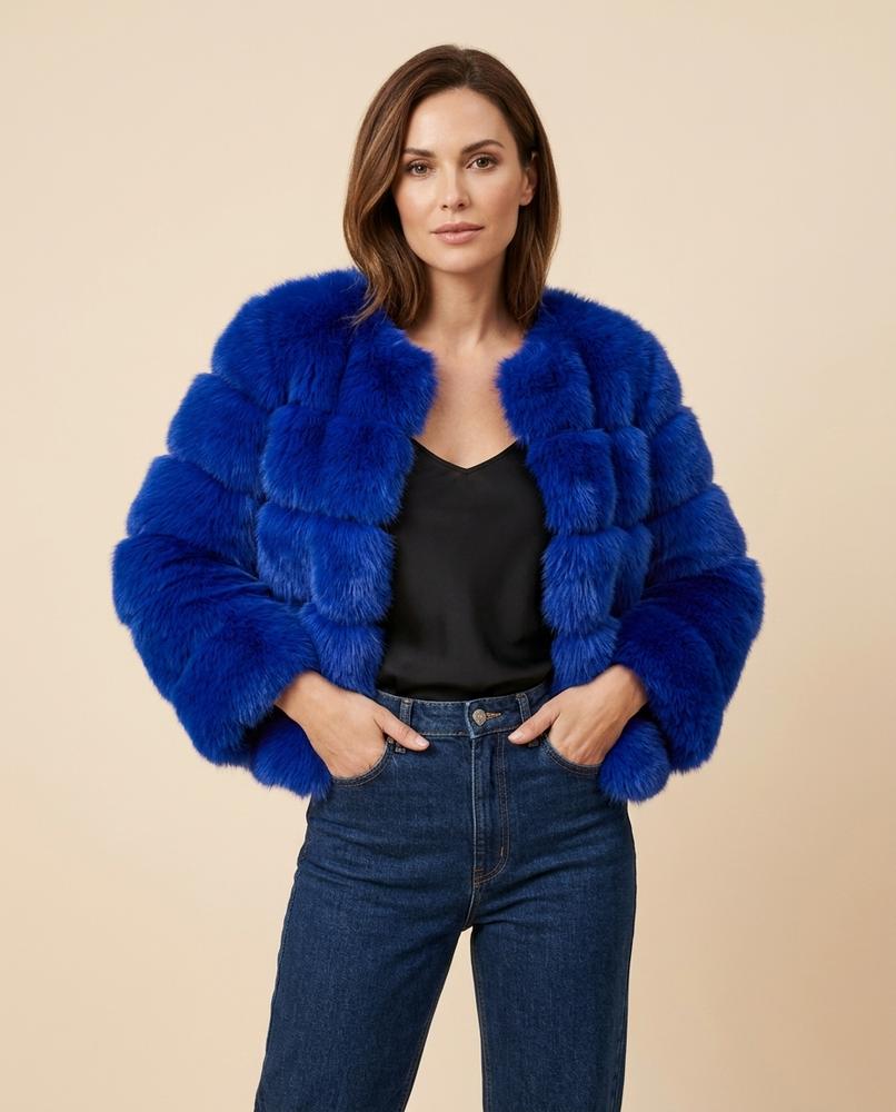 Lulus Secrets - Tihal | Faux Fur Collarless Jacket Women
