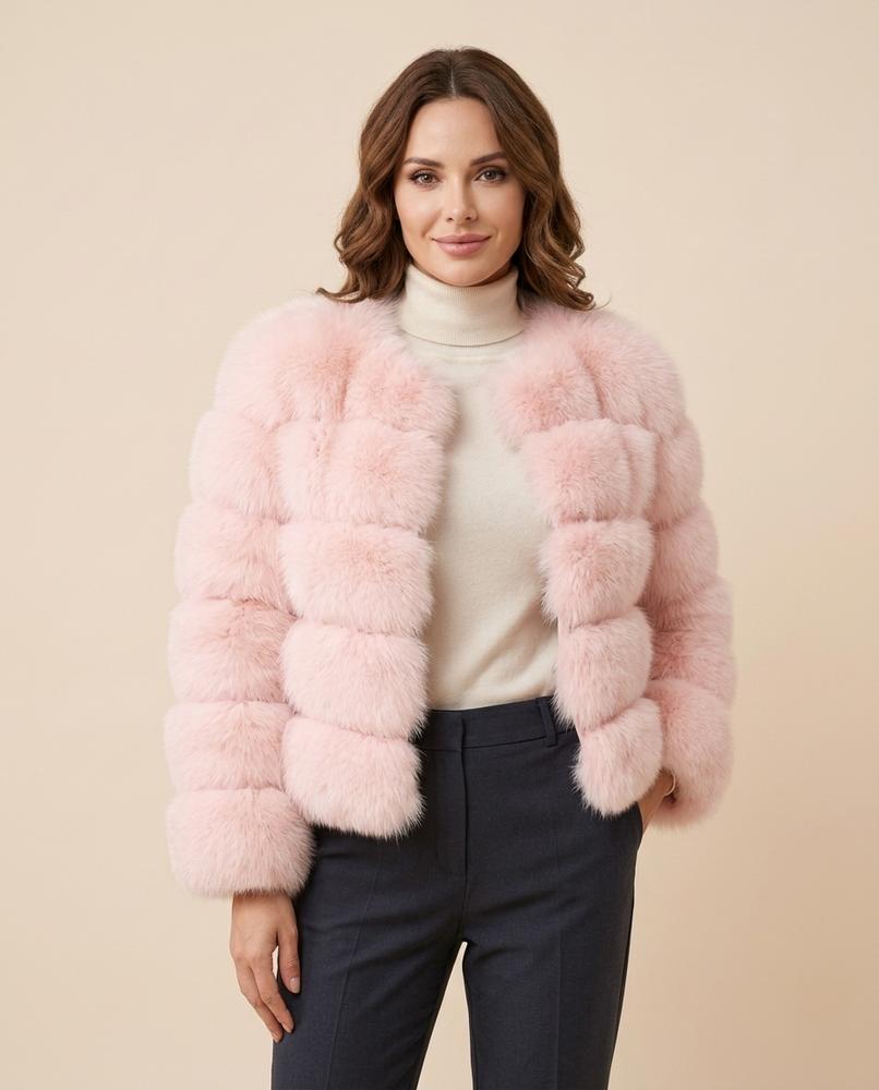 Lulus Secrets - Tihal | Faux Fur Collarless Jacket Women