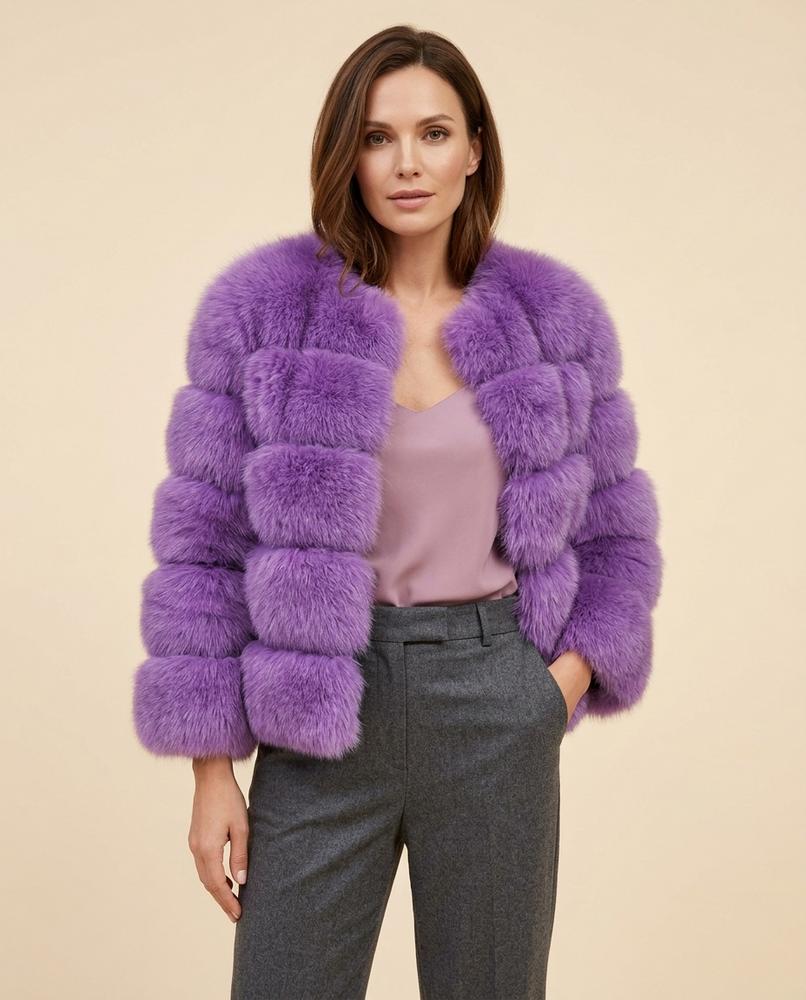 Lulus Secrets - Tihal | Faux Fur Collarless Jacket Women