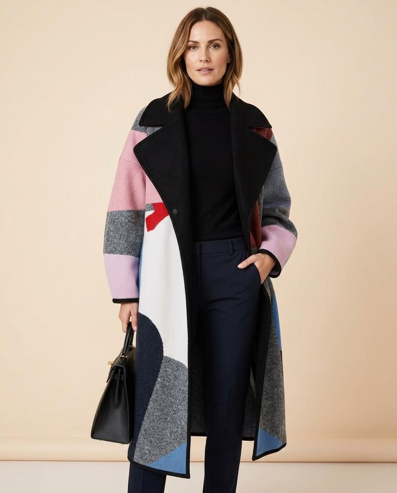Lulus Secrets - Rivin | Color-Block Longline Coat Women