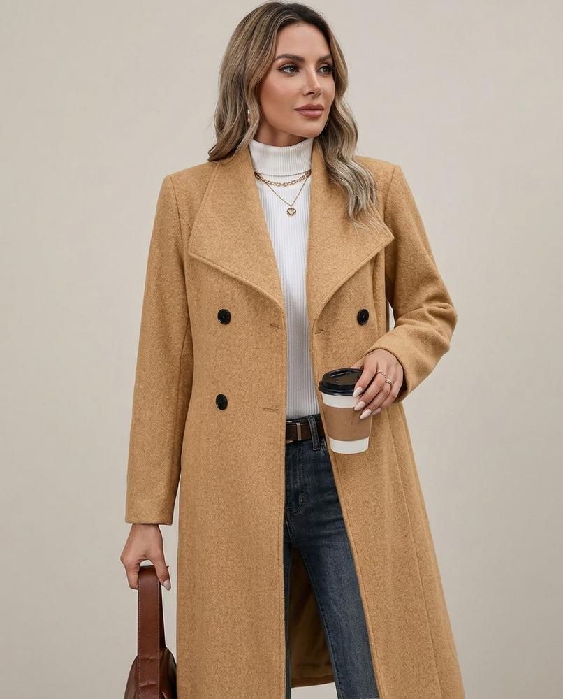 Lulus Secrets - Zamer | Double-Breasted Longline Coat Women