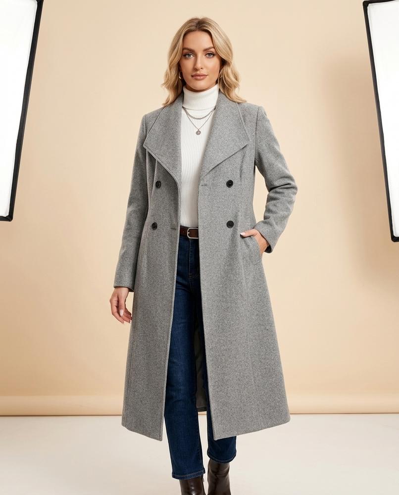 Lulus Secrets - Zamer | Double-Breasted Longline Coat Women